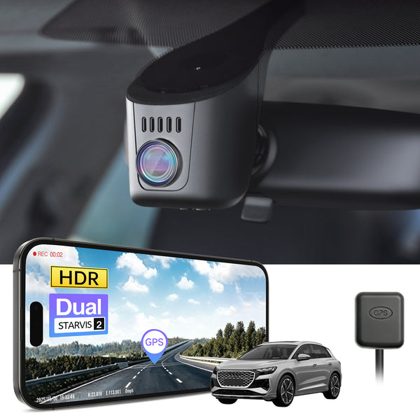 MANGOAL 4K STARVIS 2 Dash Cam (GPS Included) for Audi (Model A)