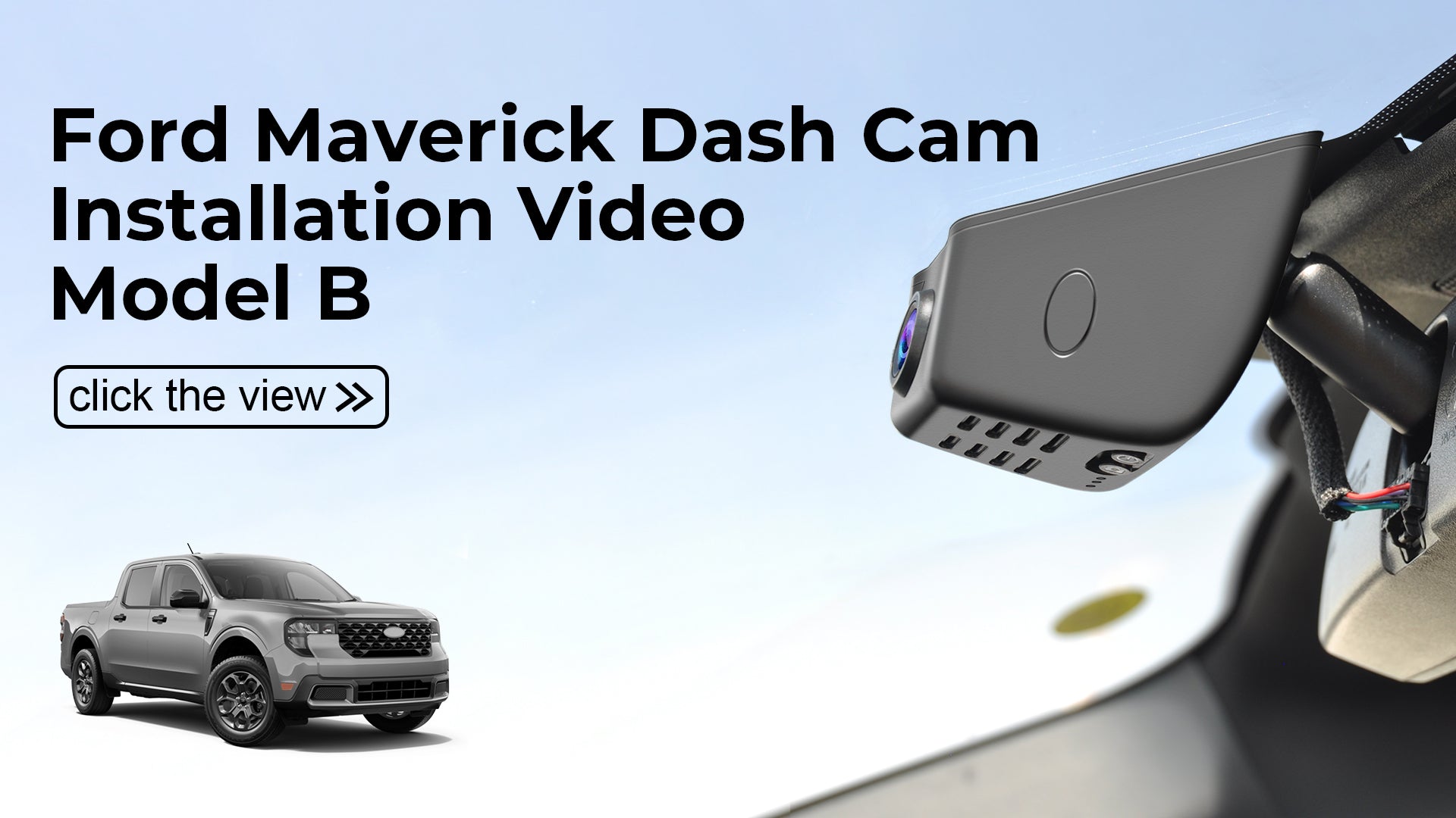 Charger la vidéo : Mangoal Front 4K & Rear 2K HDR Dash Cam, Dual STARVIS 2, for Ford 1st Gen Maverick 2025 2026(Model B)