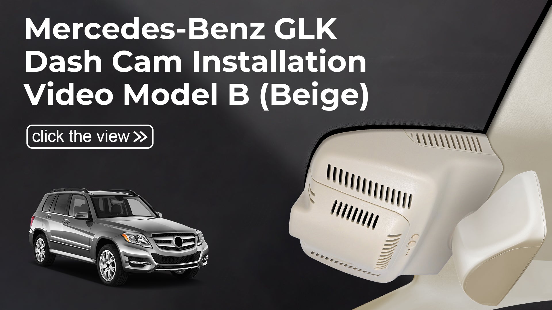 Load video: Mangoal Front 4K HDR Dash Cam STARVIS 2 for Mercedes-Benz GLK X204 2010-2015(Model B Beige)