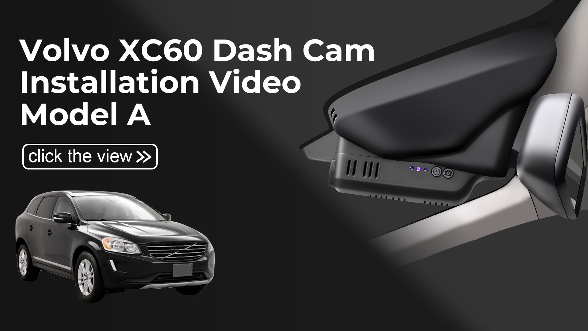 Load video: Mangoal Front 4K HDR Dash Cam STARVIS 2 for Volvo XC60 2013-2017(Model A)