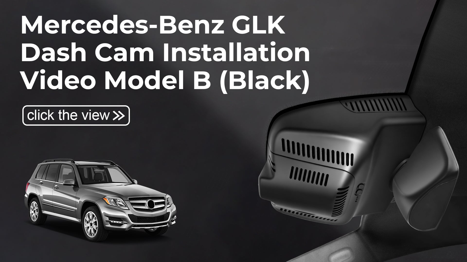 Load video: Mangoal Front 4K HDR Dash Cam STARVIS 2 for Mercedes-Benz GLK X204 2010-2015(Model B Black)