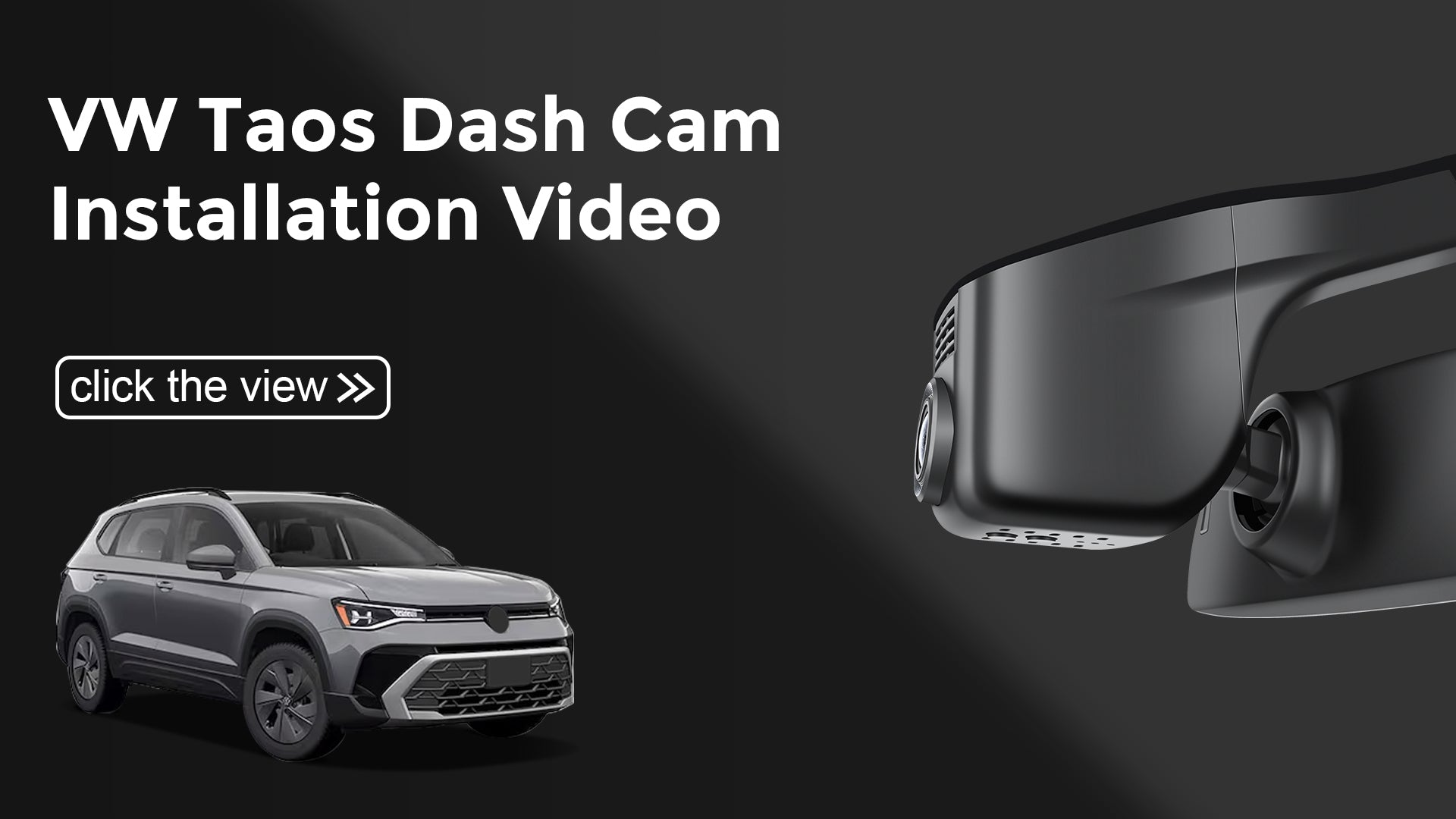 Charger la vidéo : Mangoal Front 4K HDR Dash Cam STARVIS 2 for Volkswagen Taos 2022-2025 S SE SEL(Model A Black)