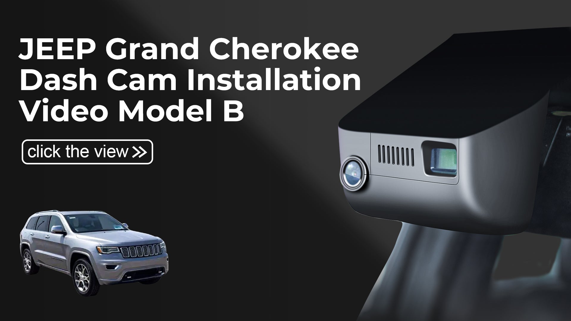 Charger la vidéo : Mangoal Front 4K HDR Dash Cam STARVIS 2 for Jeep Grand Cherokee 2016-2021 & WK 2022 (Model B)