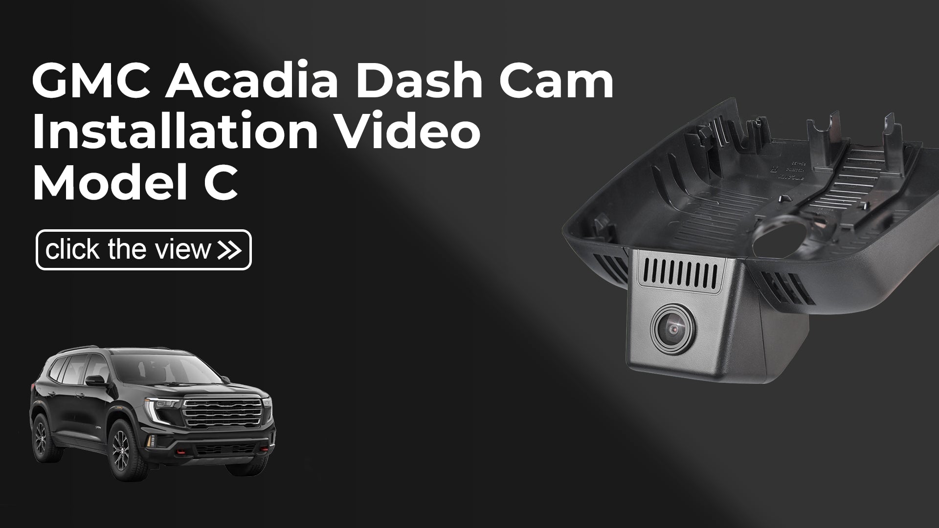 Charger la vidéo : Mangoal Front 4K & Rear 2K HDR Dash Cam, Dual STARVIS 2, for GMC Acadia Gen3 2024-2026 (Model C)