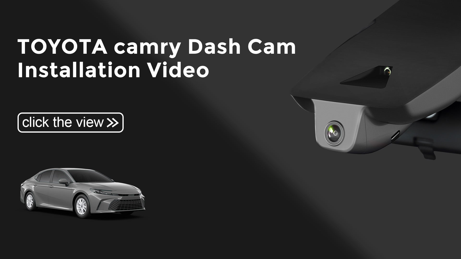 Load video: Mangoal Front 4K & Rear 2K HDR Dash Cam, Dual STARVIS 2, for Toyota Camry 2025 2026 (Model C)