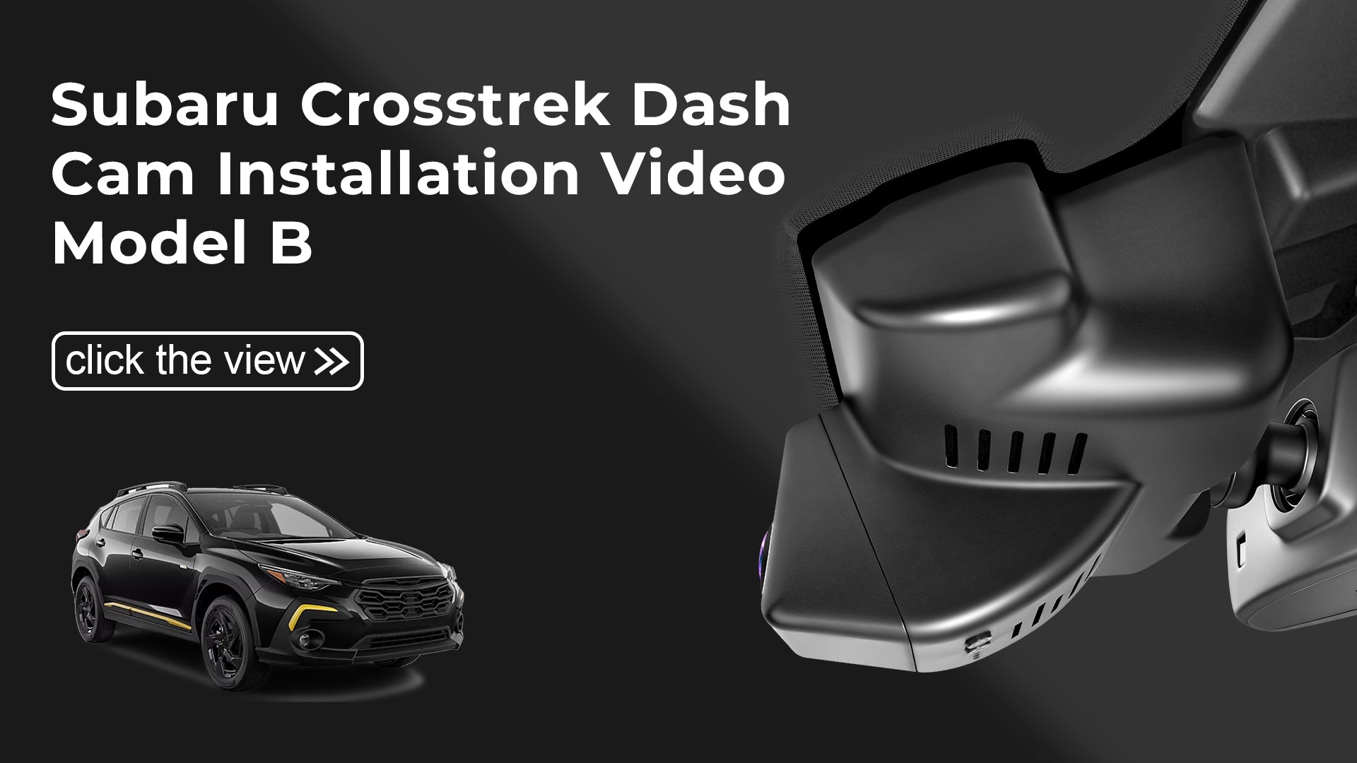 Load video: Mangoal Front 4K HDR Dash Cam STARVIS 2 for Subaru Crosstrek 2024 2025 2026(Model B)