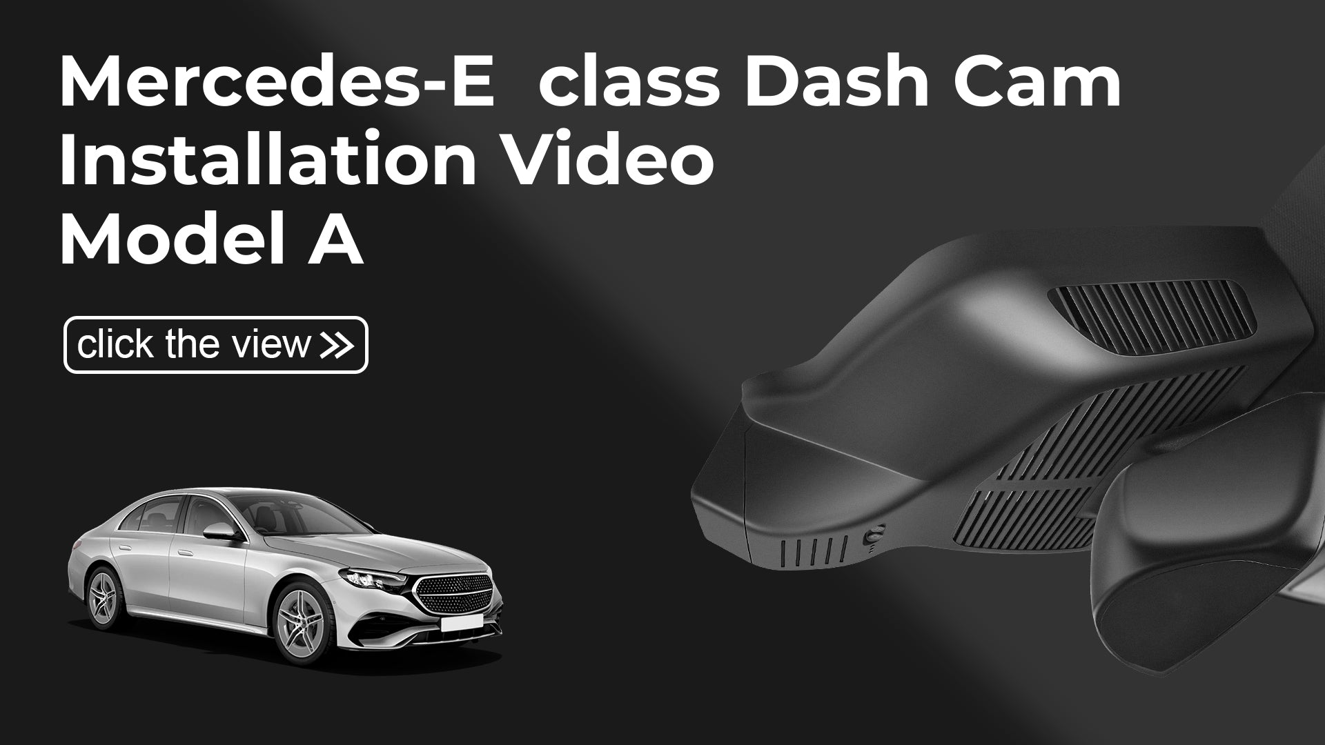 Load video: Mangoal Front 4K & Rear 2K HDR Dash Cam, Dual STARVIS 2, for Mercedes-Benz E-Class W214 Gen6 2024-2026 & AMG E 53 2025+(Model A)