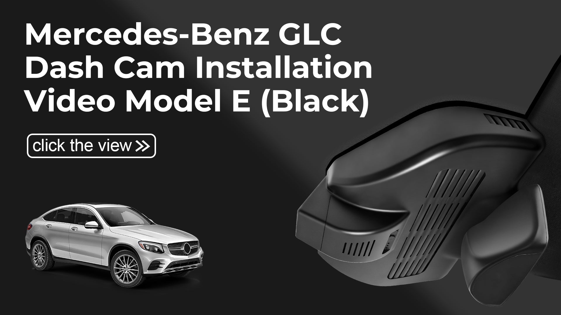 Charger la vidéo : Mangoal Front 4K HDR Dash Cam STARVIS 2 for Mercedes-Benz GLC Gen1 X253/C253 2016-2020(Model E Black)