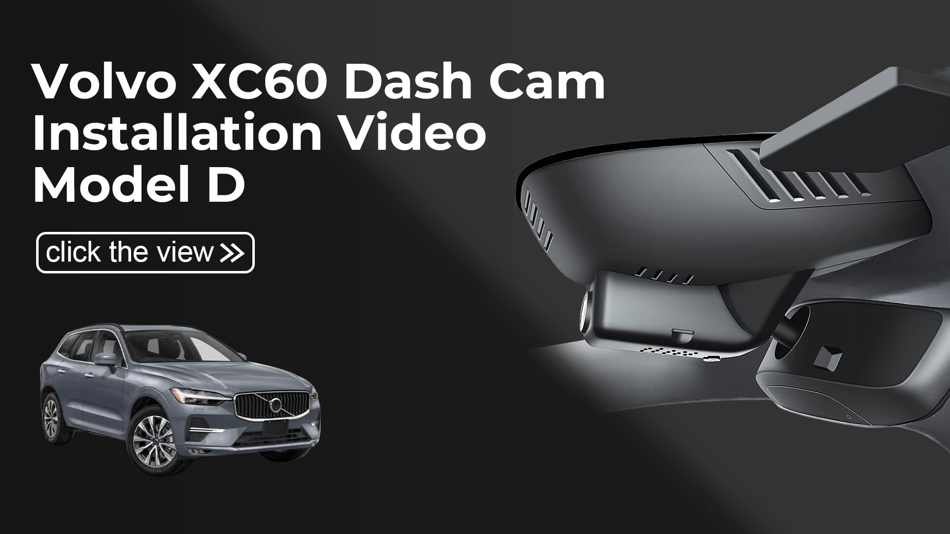 Charger la vidéo : Mangoal Front 4K HDR Dash Cam STARVIS 2 for Volvo XC60 2022-2026 (Model D)