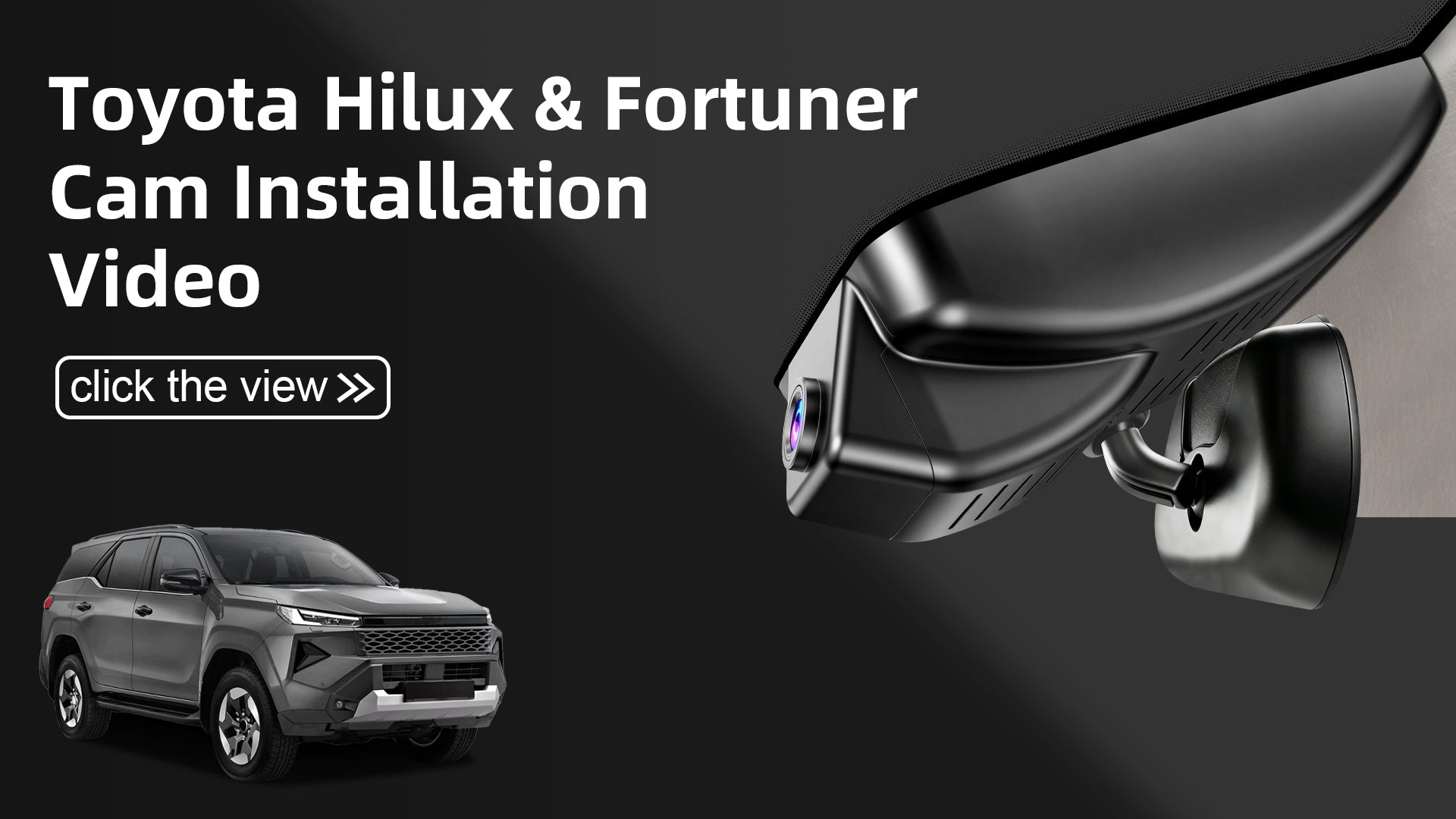 Charger la vidéo : Mangoal Front 4K HDR Dash Cam STARVIS 2 for Toyota Hilux(pickup) & Fortuner(SUV) 2020-2026
