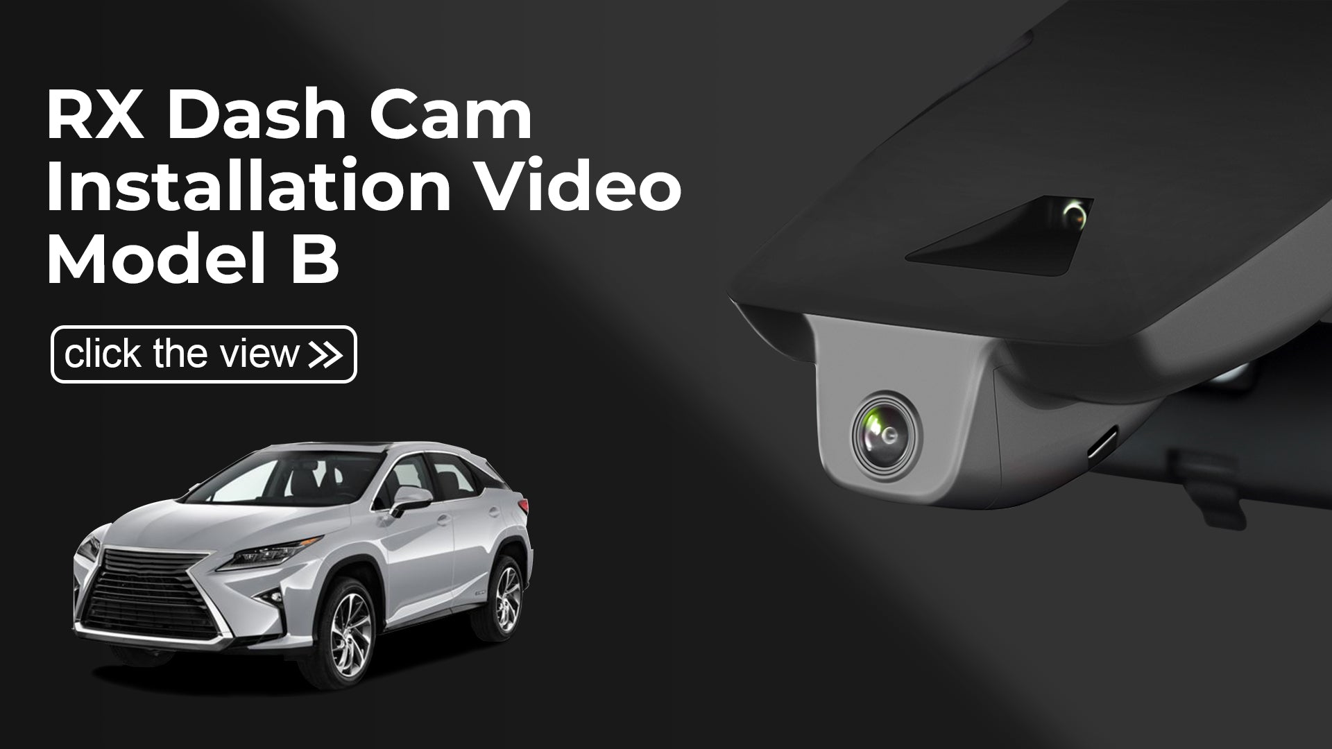Charger la vidéo : Mangoal Front 4K HDR Dash Cam STARVIS 2 for Lexus RX 2018-2022 (Model B)