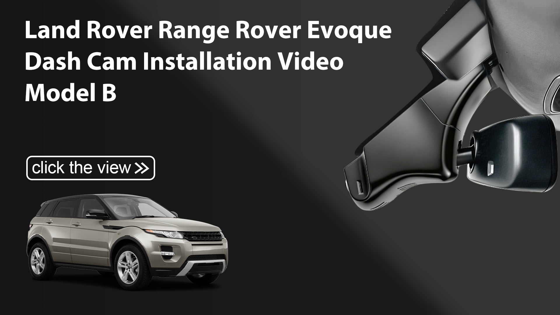 Load video: Mangoal Front 4K HDR Dash Cam STARVIS 2 for Land Rover Range Rover Evoque L538 (Model B)