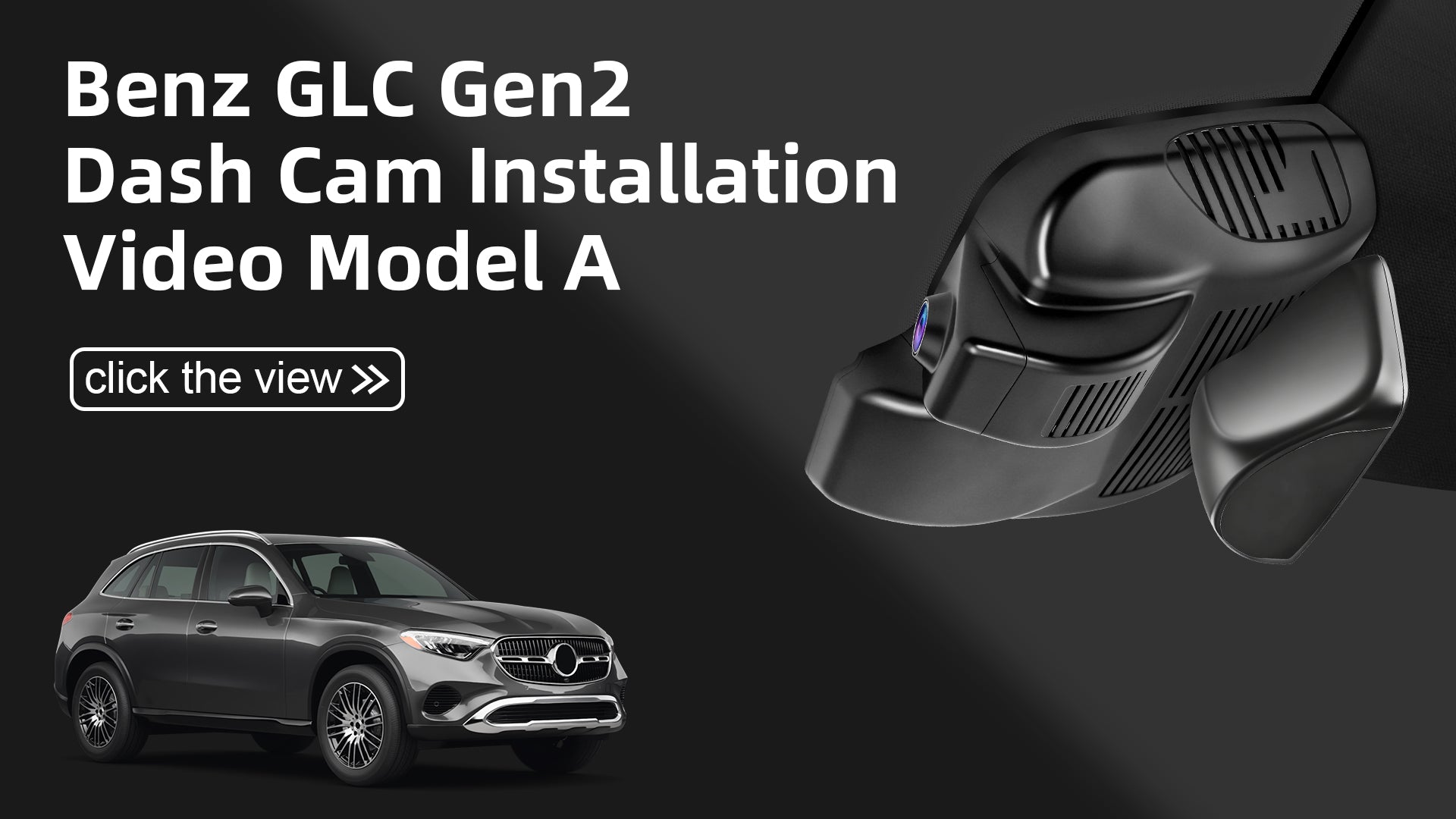 Load video: Mangoal Front 4K HDR Dash Cam STARVIS 2 for Mercedes-Benz GLC Gen2 X254/C254 2021-2026(Model A)