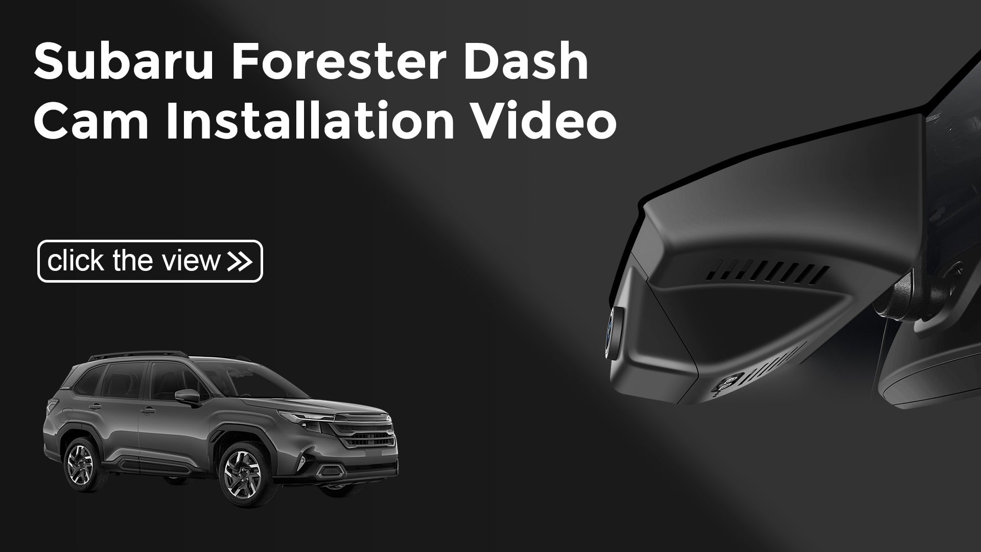 Load video: Mangoal Front 4K HDR Dash Cam STARVIS 2 for Subaru Forester Select Gen6 SL 2025 2026 (Model B)