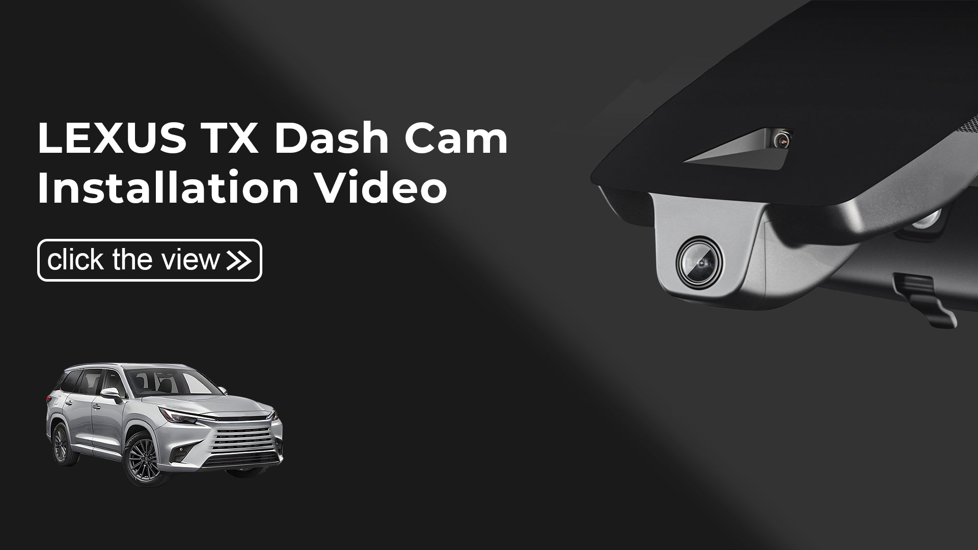 Load video: Mangoal Front 4K HDR Dash Cam STARVIS 2 for Lexus TX 2024-2026