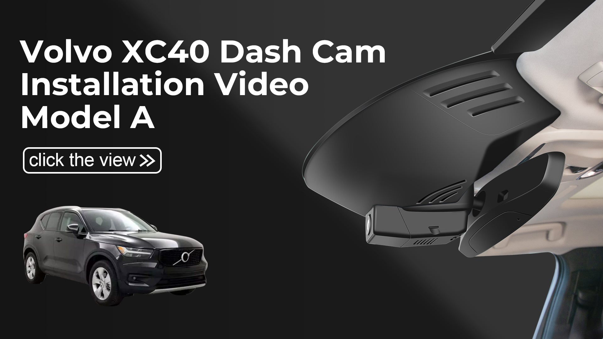 Charger la vidéo : Mangoal Front 4K HDR Dash Cam STARVIS 2 for Volvo XC40 2019-2022 (Model A)