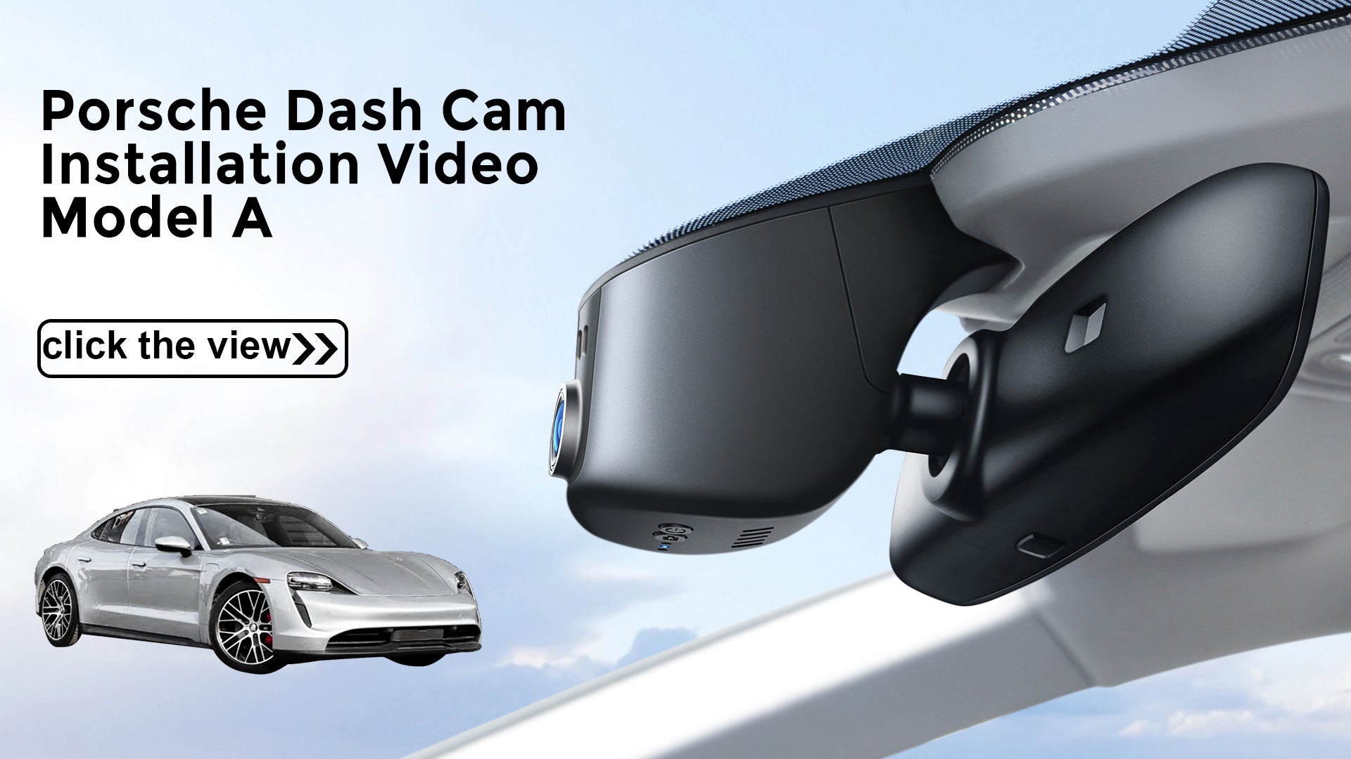 Charger la vidéo : Mangoal Front 4K & Rear 2K HDR Dash Cam, Dual STARVIS 2 for Porsche Cayenne, Macan Electric, 911, Panamera, Taycan(Model A)