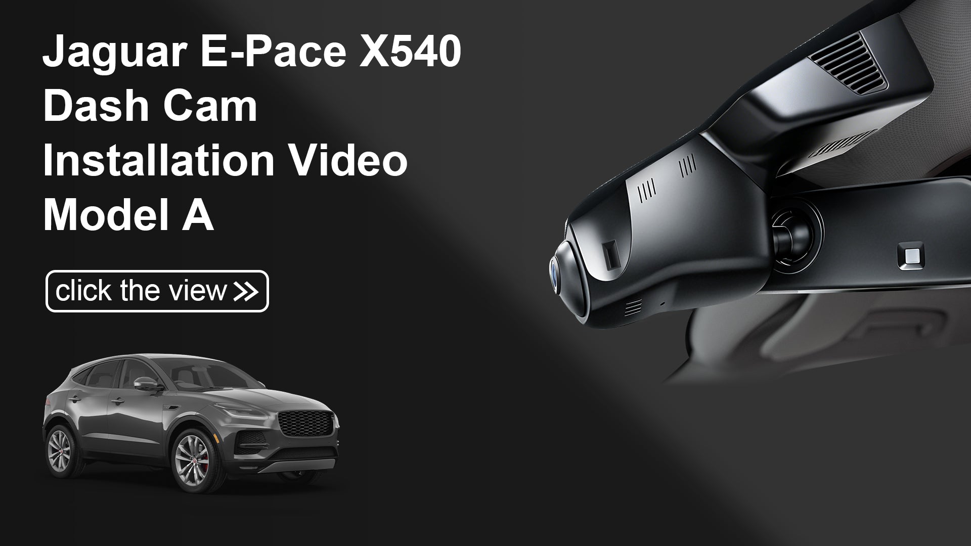 Charger la vidéo : Mangoal Front 4K HDR Dash Cam STARVIS 2 for Jaguar E-Pace X540 2018-2023