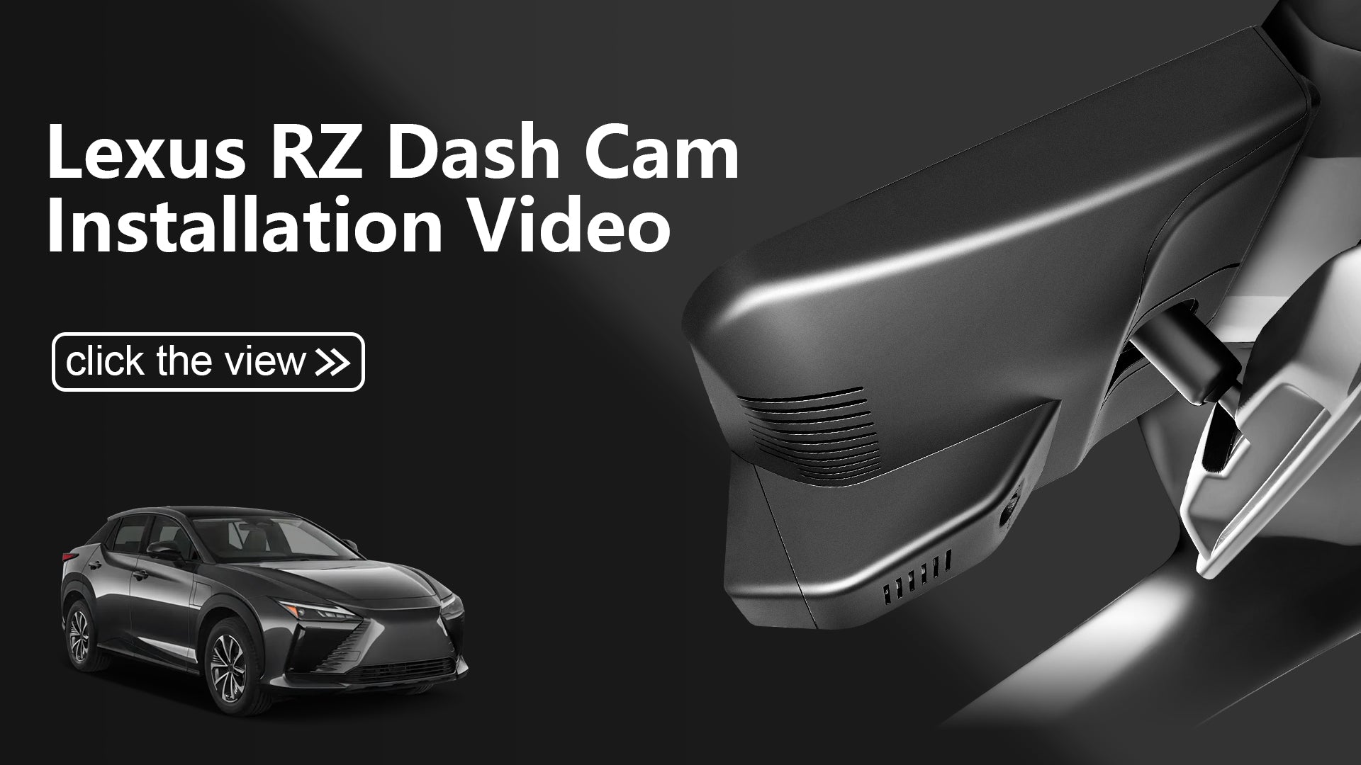 Charger la vidéo : Mangoal Front 4K HDR Dash Cam STARVIS 2 for Lexus RZ 2023-2026