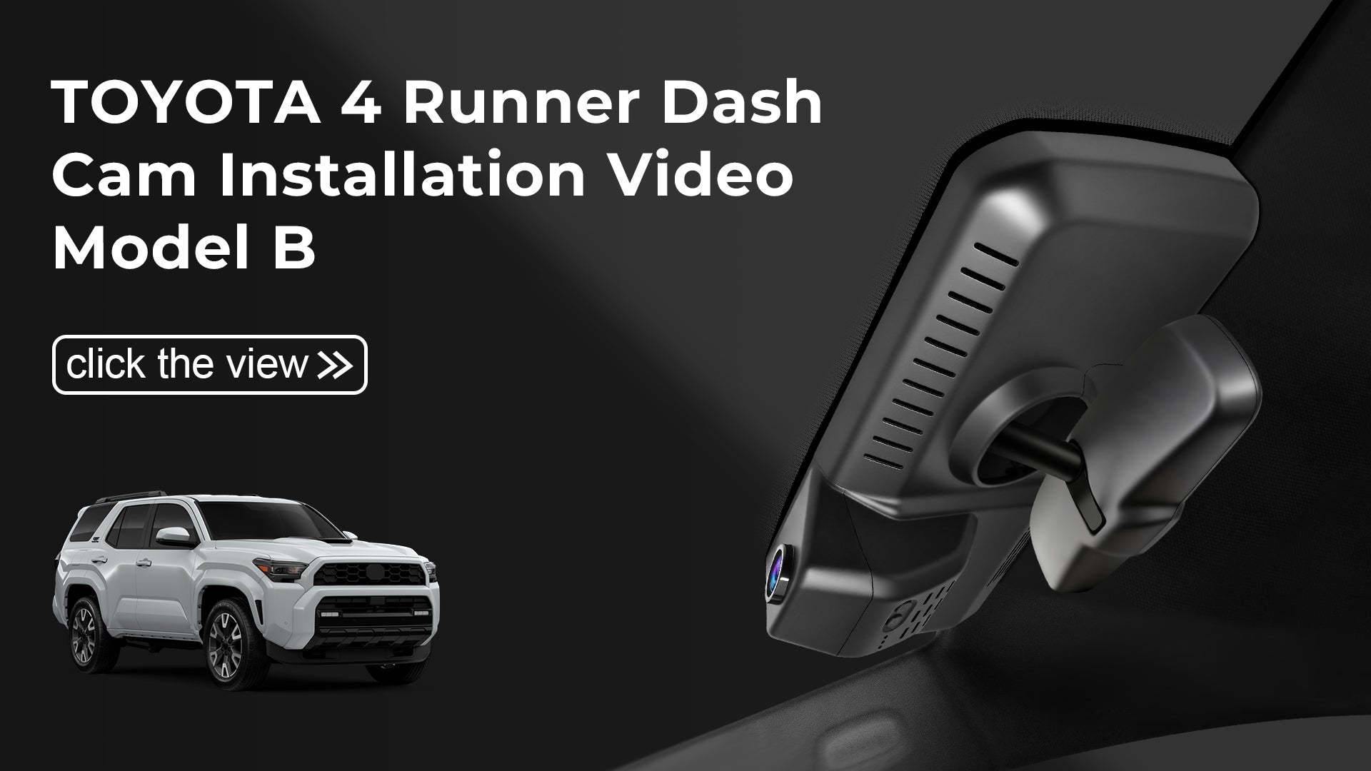 Charger la vidéo : Mangoal Front 4K & Rear 2K HDR Dash Cam, Dual STARVIS 2, for Toyota 4Runner&Hybrid 2025 2026(Model B)