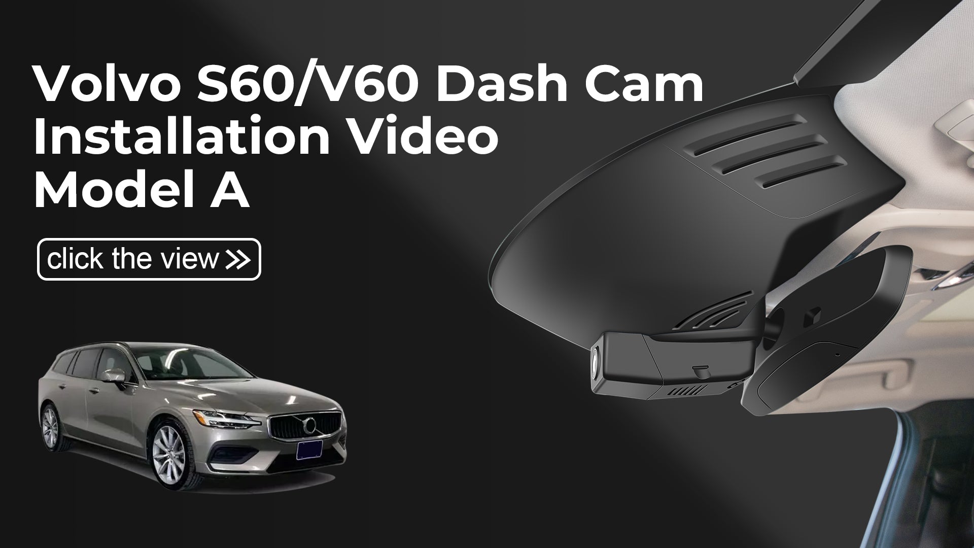 Load video: Mangoal Front 4K HDR Dash Cam STARVIS 2 for Volvo S60 V60 T5 T6 T8 B5, 2019-2022 (Model A)