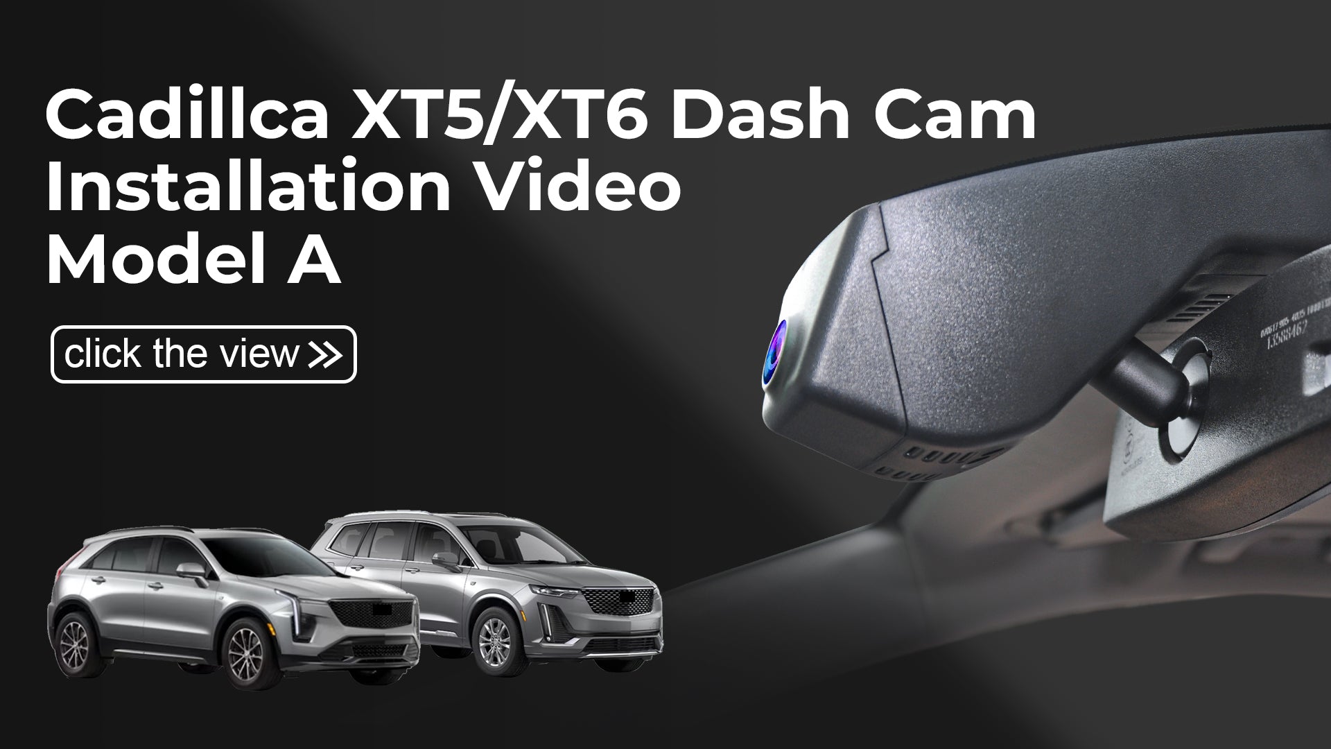 Charger la vidéo : Mangoal Front 4K HDR Dash Cam STARVIS 2 for Cadillac XT5 2017-2026, XT6 2020-2026(Model A)