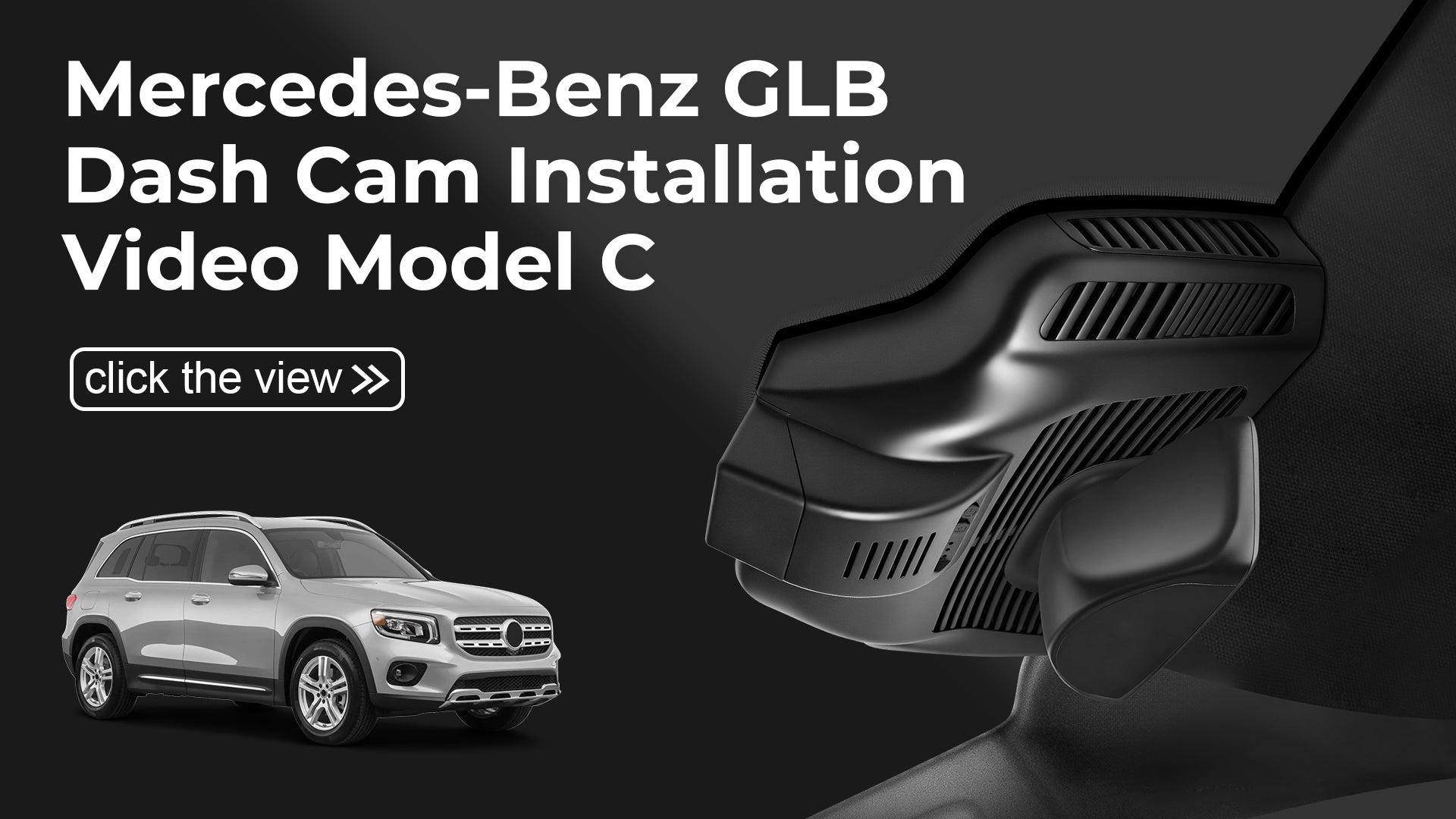 Load video: Mangoal Front 4K & Rear 2K HDR Dash Cam, Dual STARVIS 2, for Mercedes-Benz GLB X247 2020-2023(Model C)