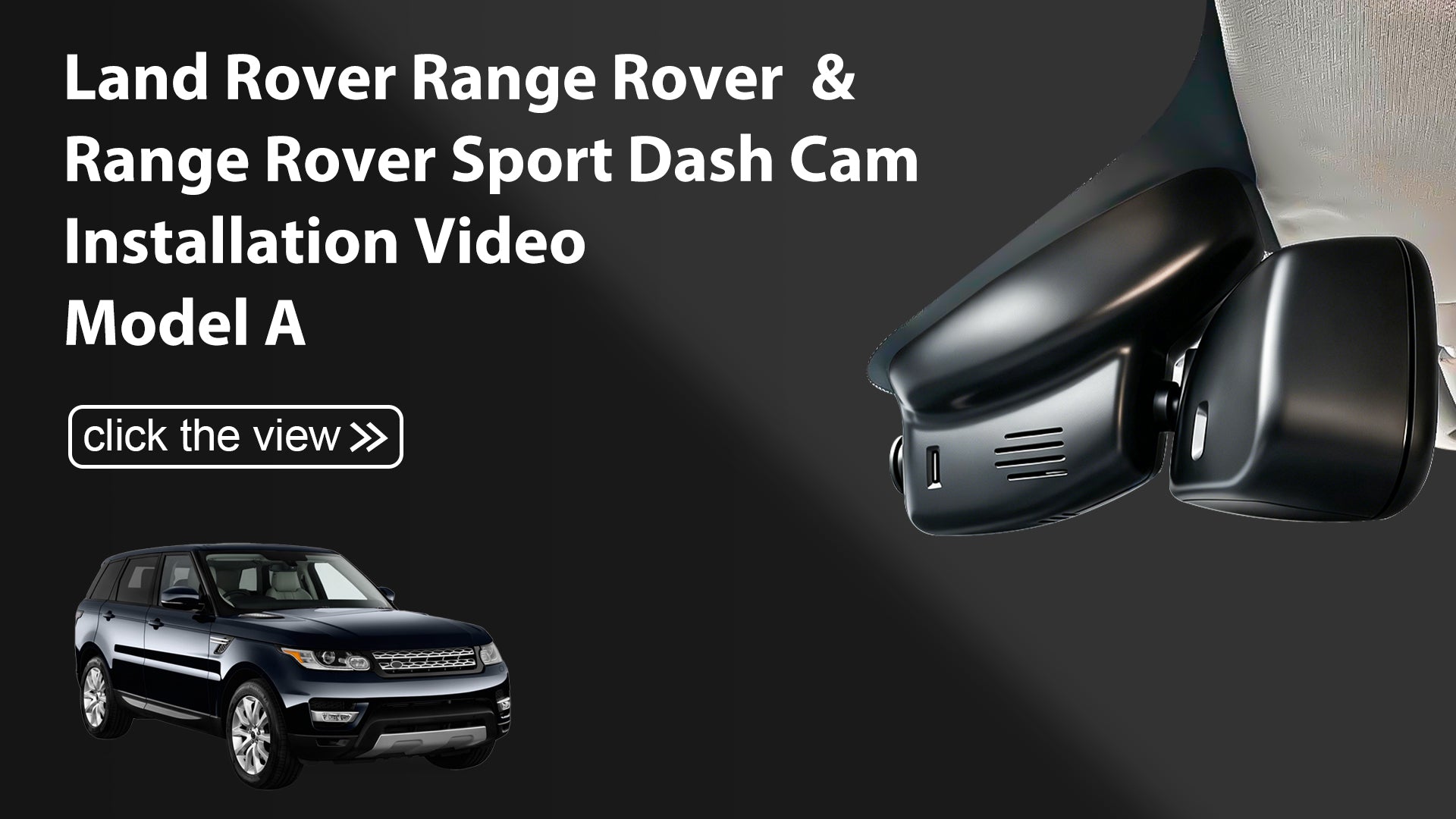 Charger la vidéo : Mangoal Front 4K HDR Dash Cam STARVIS 2 for Land Rover Range Rover & Range Rover Sport(Model A)