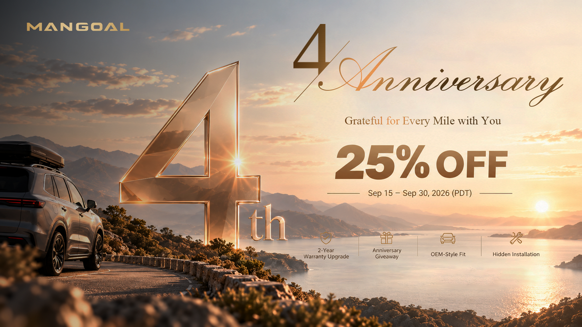 MANGOAL 4th Anniversary: 25% Off OEM Dash Cams + Free Tumbler Giveaway