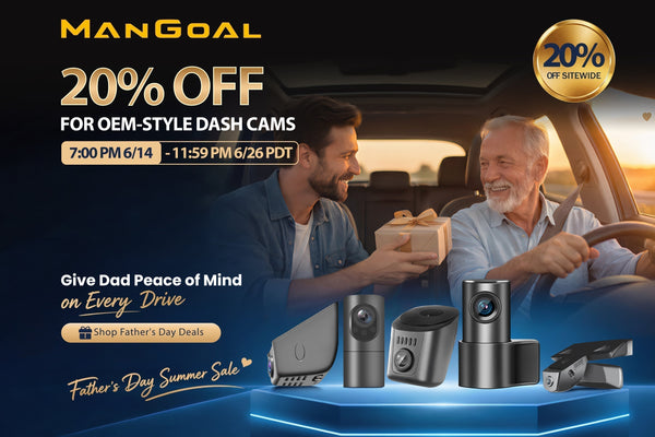 20% OFF Sitewide for OEM style dash am, give dad peace of mind