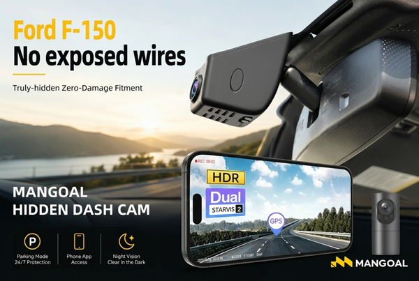 Ford F-150 OEM Dash Cam: 4K & No Exposed Wires | MANGOAL