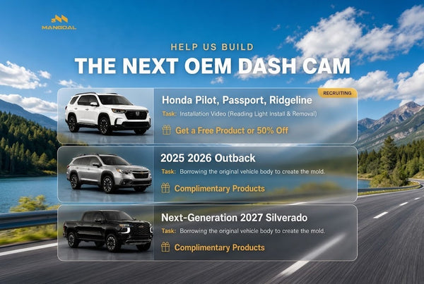 Help Build the Next MANGOAL OEM-Style Dash Cams