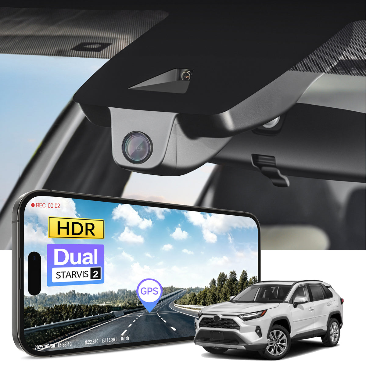 MANGOAL Toyota RAV4 and Hybrid Model B dash cam