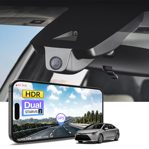 MANGOAL 4K STARVIS 2 Dash Cam (GPS Included) for Toyota Corolla & Hybrid 2023–2026 (Model A)