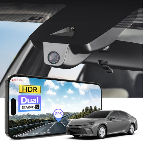 MANGOAL 4K STARVIS 2 Dash Cam (GPS Included) for Toyota Camry 2025 2026 (Model C)