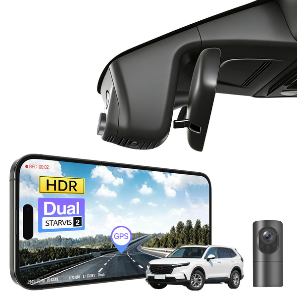 MANGOAL 4K STARVIS 2 Dash Cam (GPS Included) for Honda CR-V & CR-V Hybrid 2023–2026(Model B)