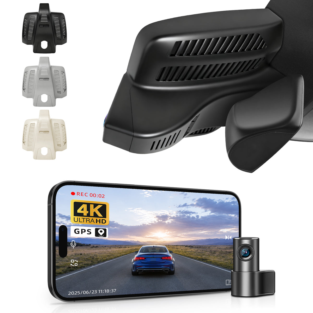 MANGOAL HDR Dash Cam STARVIS 2 for Mercedes-Benz E-Class W213 E-Class 2017-2023 & E53 E63 AMG 2018-2024(Model E)
