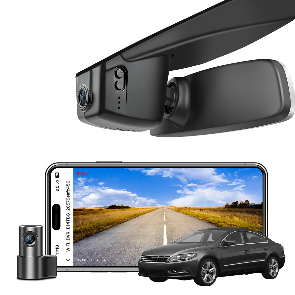 MANGOAL Dash Cam for Volkswagen CC 2012-2017 (Model B)