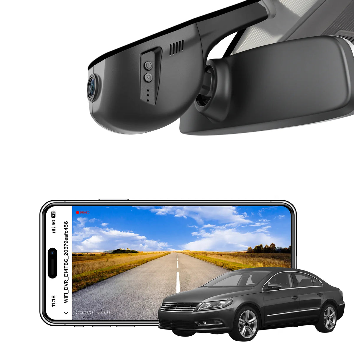 MANGOAL Dash Cam for Volkswagen CC 2012-2017 (Model A)