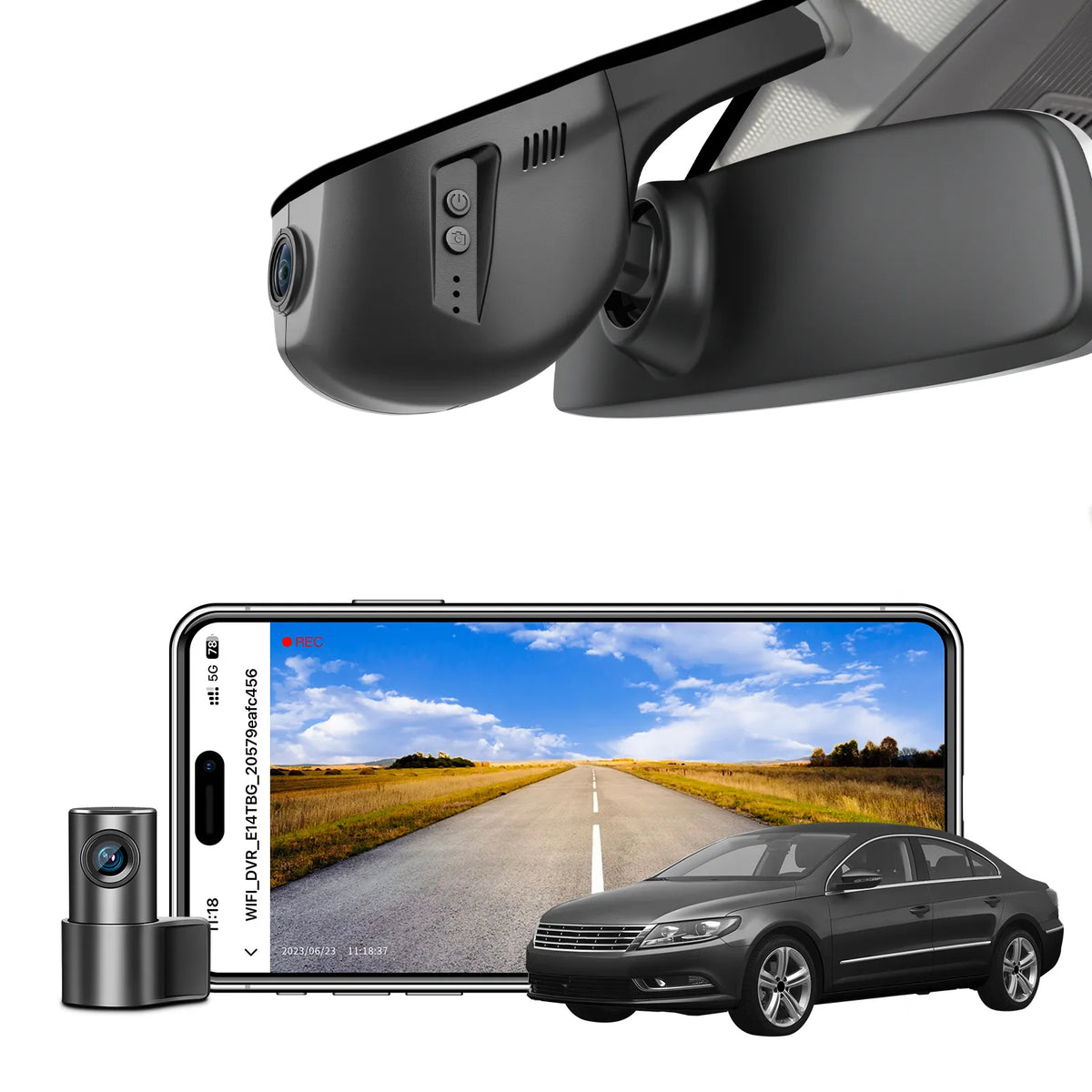 MANGOAL Dash Cam for Volkswagen CC 2012-2017 (Model A)
