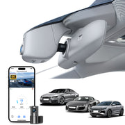 Mangoal Front 4K & Rear 2K HDR Dash Cam, Dual STARVIS 2 for Audi (Model A Gray)