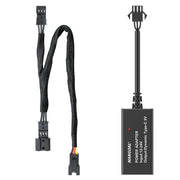 Mangoal Dash Cam Power Adapter for Land Rover with 3-Pin Purple-red Rain Sensor (Model C) – Hidden Cable Kit for GPS Radar Mirror Camera, Plug & Play