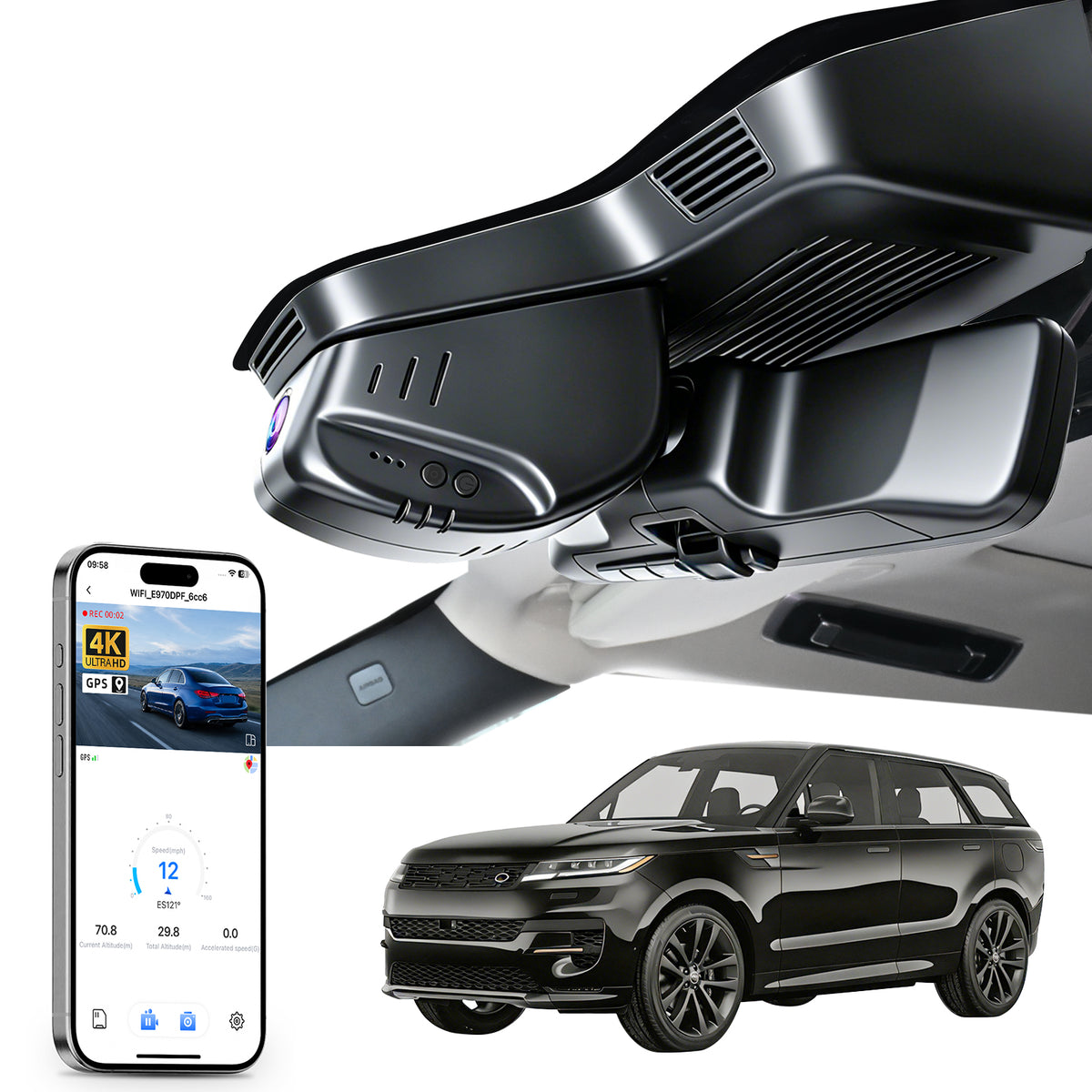 MANGOAL Dash Cam for Land Rover Range Rover Gen5 & Range Rover Sport Gen3 L461 (Model D)