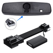 Mangoal Dash Cam Power Adapter for Mazda 16-Pin (Model C) – Hidden Cable Kit for GPS Radar Mirror Camera, Plug & Play, Connects to Rearview Mirror (Exposed)