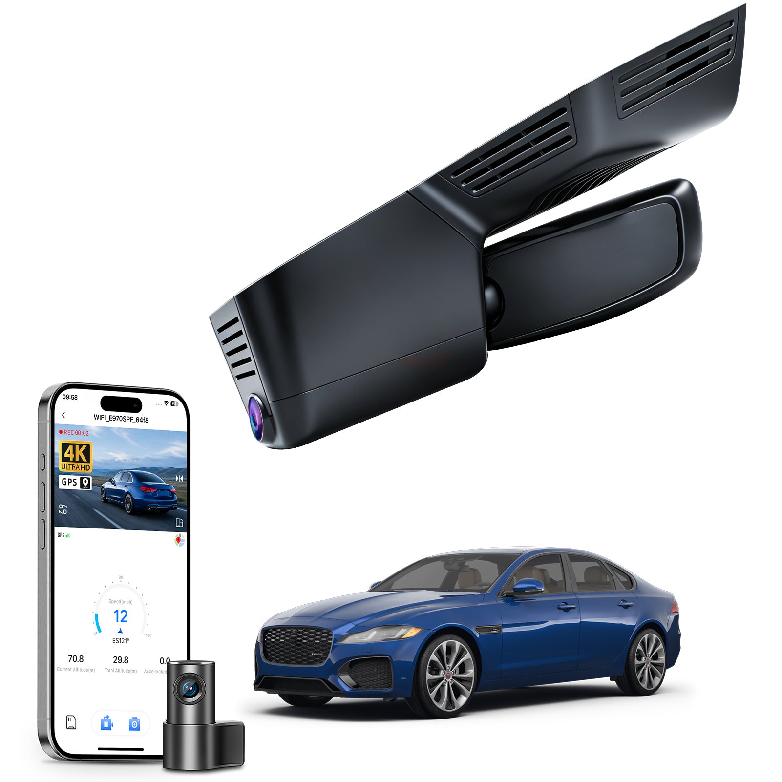 Mangoal Dash Cam for Jaguar XE XEL X760 2022-2024(Model B)