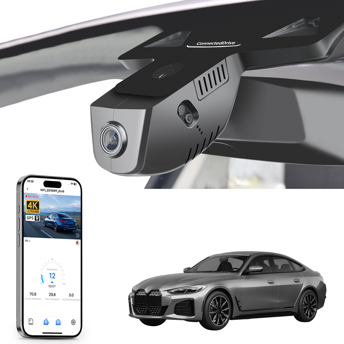 MANGOAL Dash Cam for BMW i4 2022-2025(Model C)
