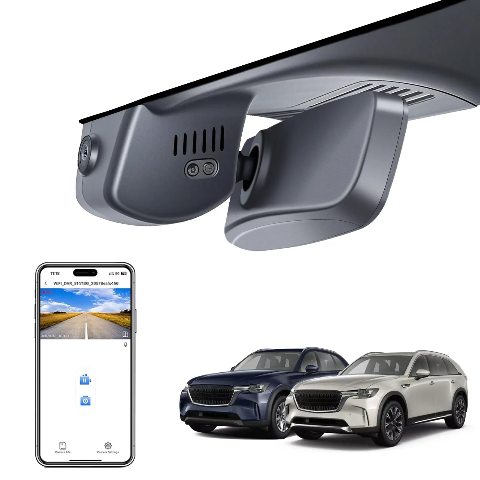 Mangoal Front 4K HDR Dash Cam STARVIS 2 for Mazda CX-90 & CX-90 PHEV 2024-2026