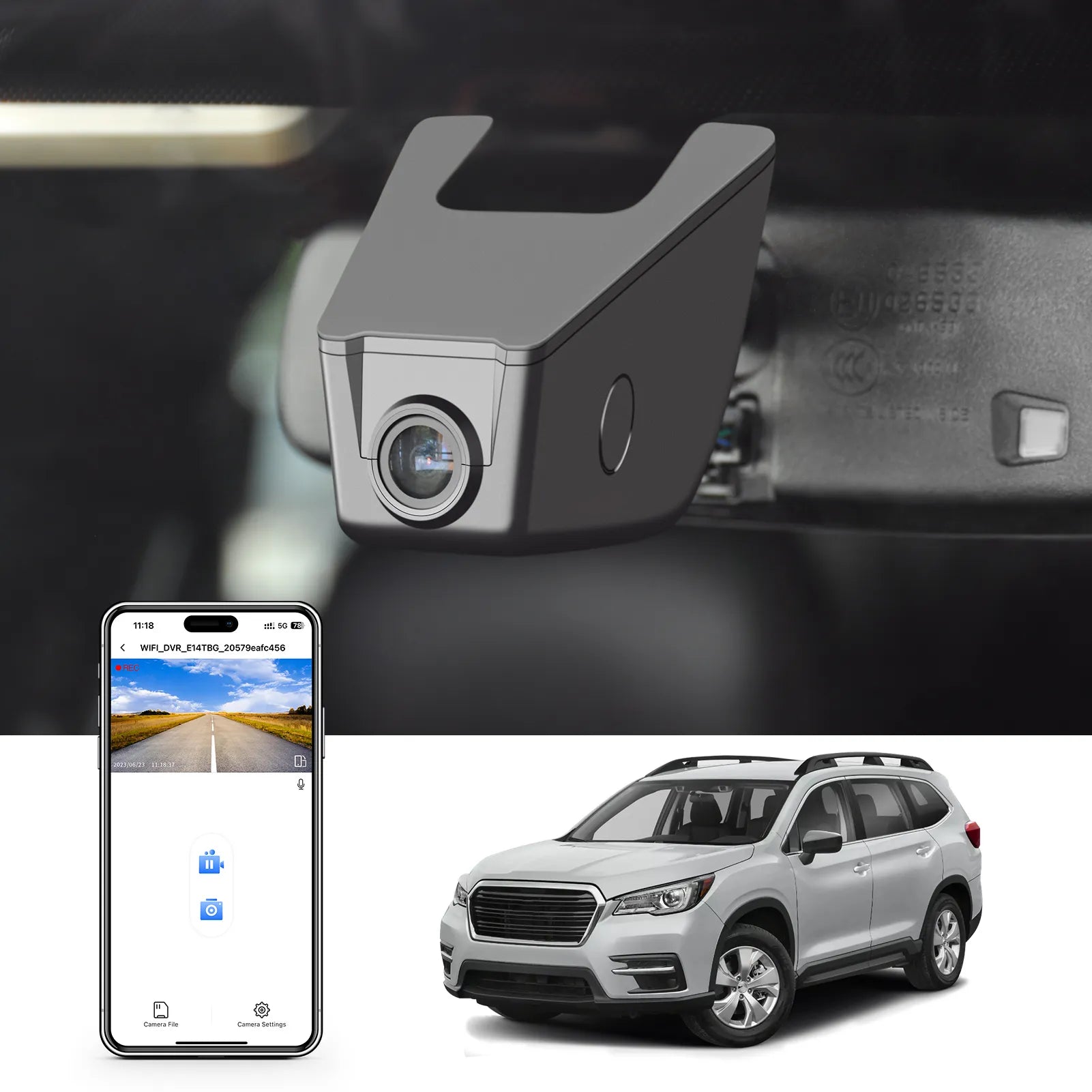 Mangoal HDR Dash Cam STARVIS 2 for Subaru Ascent 2019-2022 (Model A)