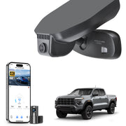 Mangoal Front 4K & Rear 2K HDR Dash Cam, Dual STARVIS 2, for GMC Canyon 2023-2026 (Model B)