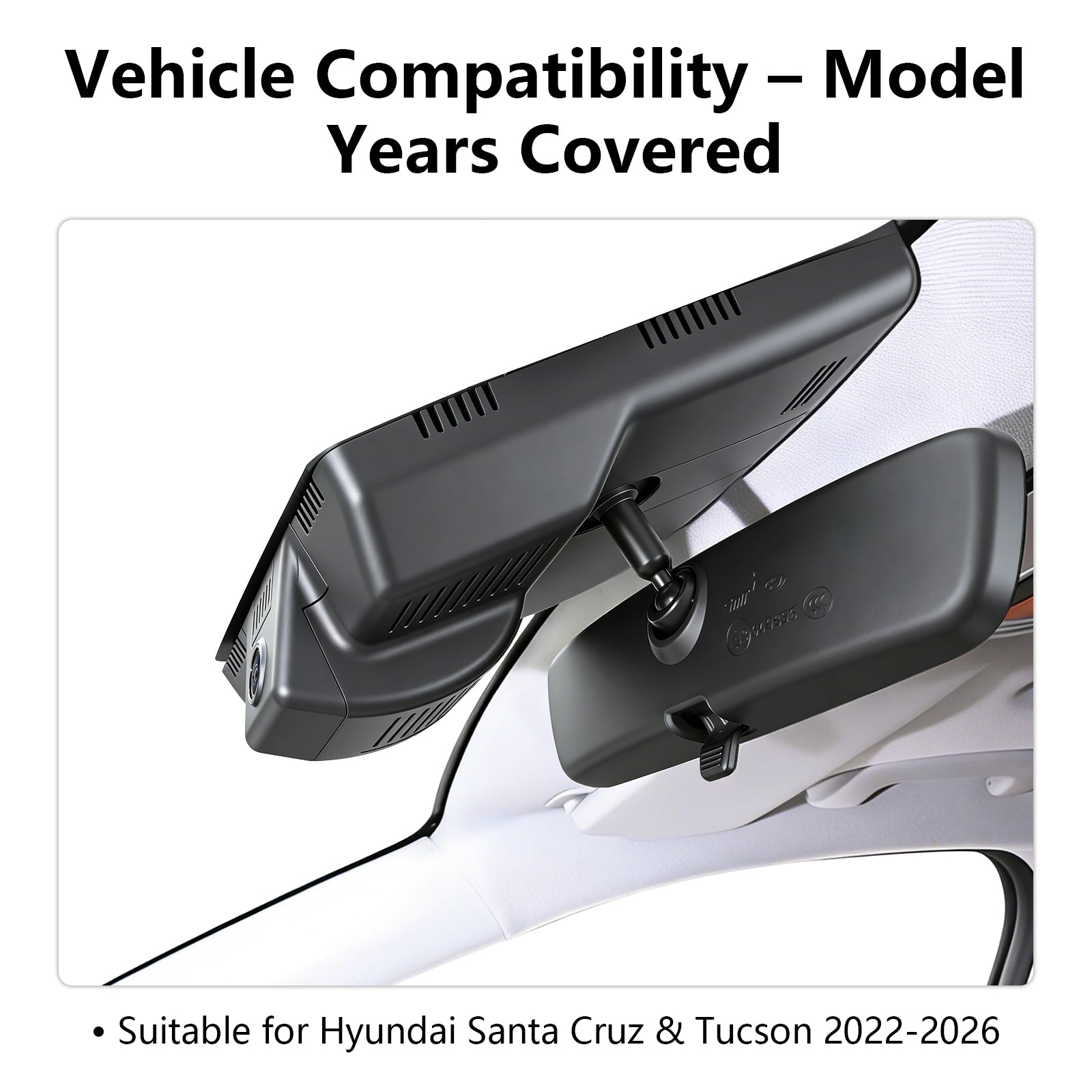 Mangoal 4K Front & 2K Rear 2 Channel HDR Dash Cam, Dual STARVIS 2 IMX678 IMX675 for Hyundai Tucson & Santa Cruz 2022-2026